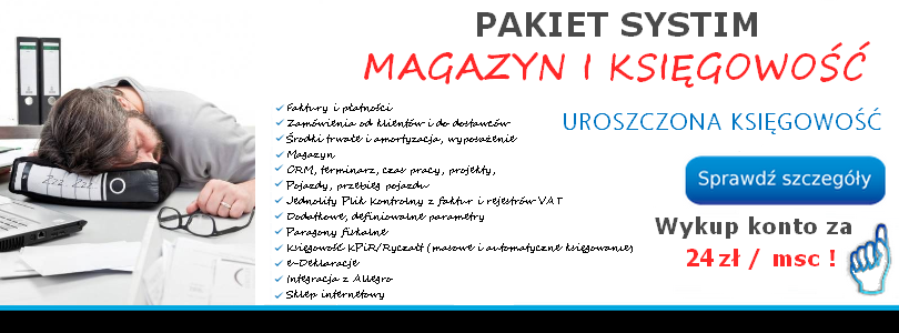 pakiet magazyn i księgowość